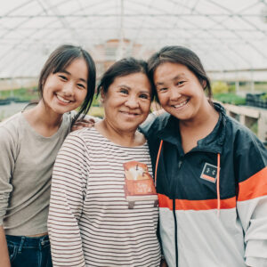 Three generations of Mom's Garden