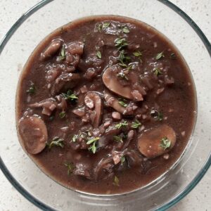 red wine mushroom sauce