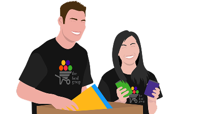 Family eating illustration