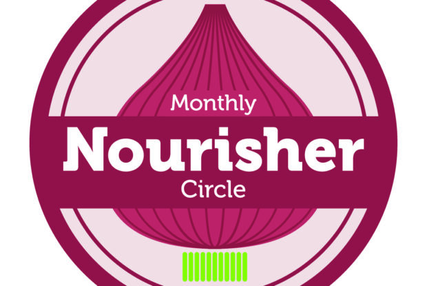 Logo for the Monthly Nourisher Circle.