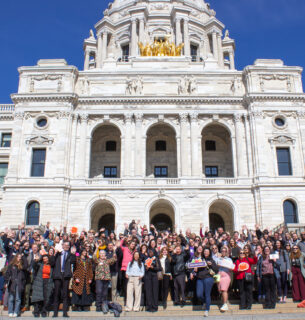 Advocates at the capitol for Hunger Day on the Hill