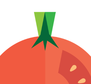 Half tomatoes graphic