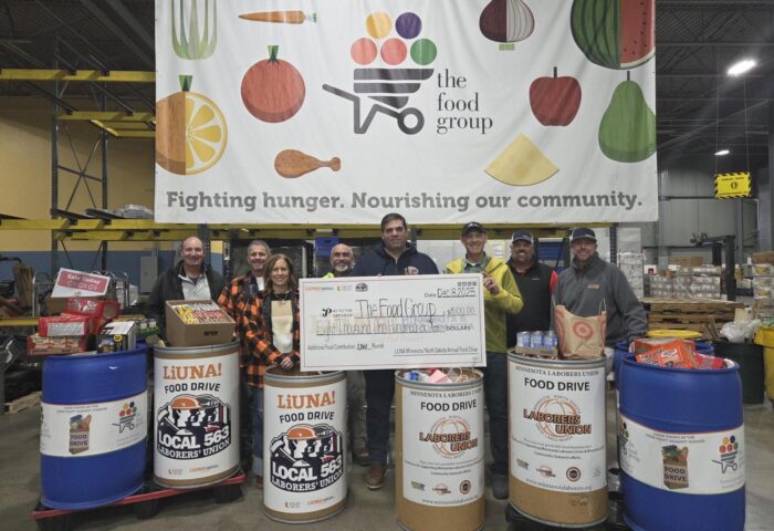 LiUNA food and cash drive partner.
